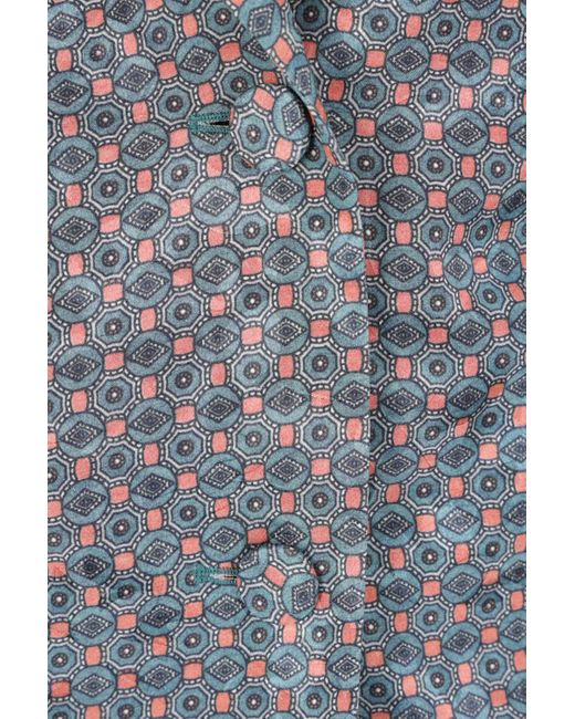 Dries Van Noten Gray Patterned Single-Breasted Jacket