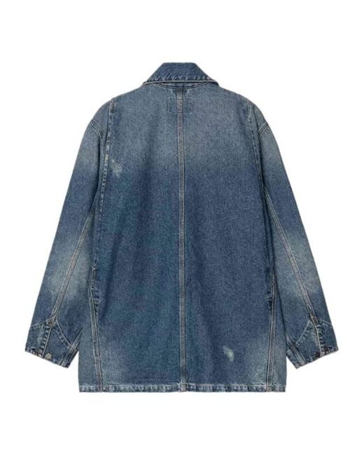 Carhartt Blue Aden Chore Coat for men
