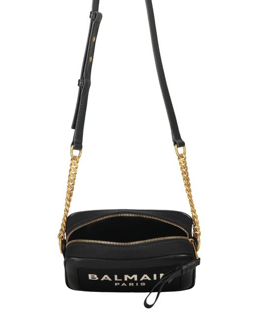 Balmain Black Logo Crossbody Shoulder Bag