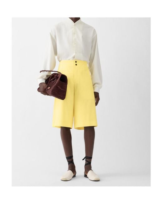 Jacquemus Yellow Le Short Moisson High-Waist Shorts for men
