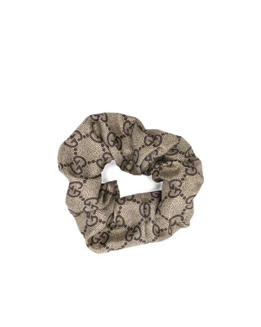 Gucci Metallic Silk Elastic With Gg Motif