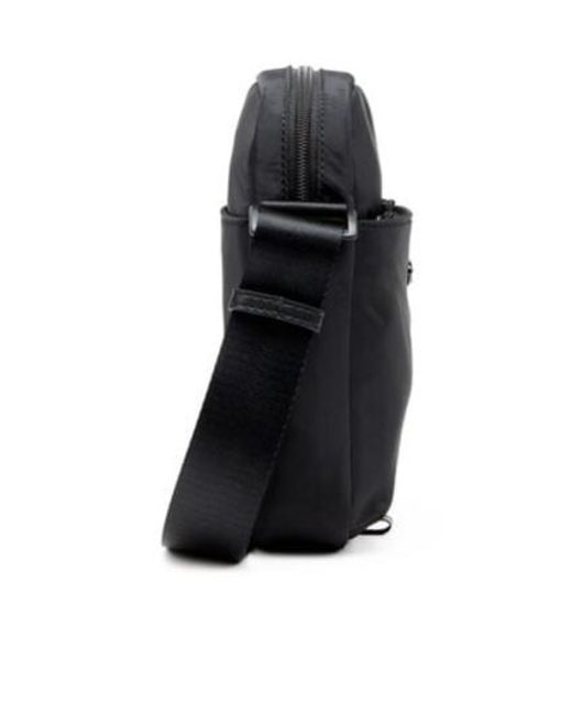 DIESEL Black D-Pack Logo Plaque Crossbody Bag for men