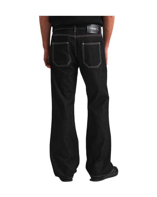 Off-White c/o Virgil Abloh Black Solid Straight Leg Jeans for men