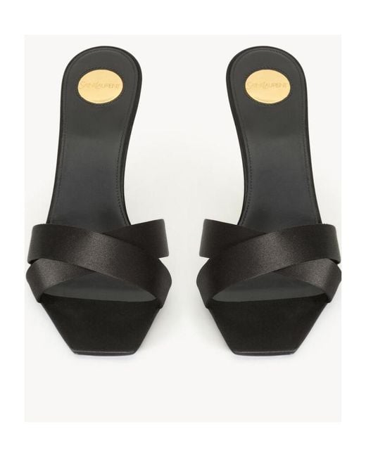 Saint Laurent Multicolor Opyum Open Toe Mules