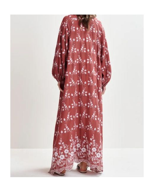 Essentiel Antwerp Red Long Sleeve Dress