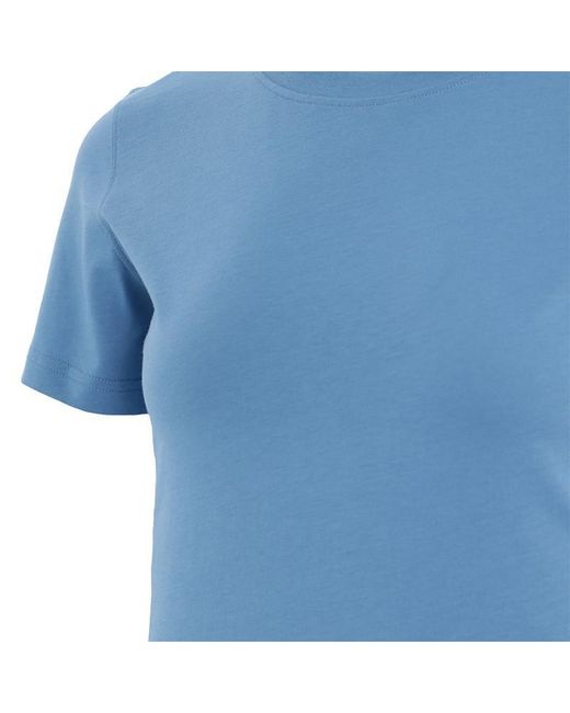 Moschino Blue Logo Printed Pattern T-Shirt