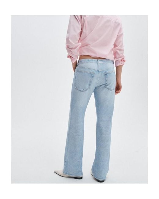 Rag & Bone Blue Rb Miramar Cam Relaxed Straight Leg Jeans