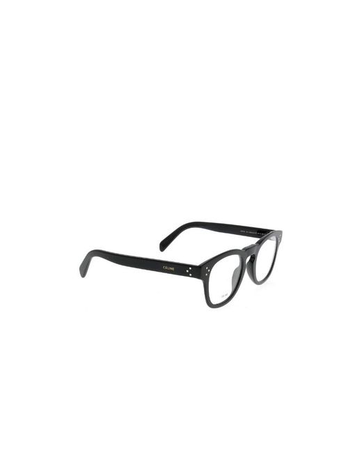 Céline White Polished-Effect Round-Frame Glasses for men