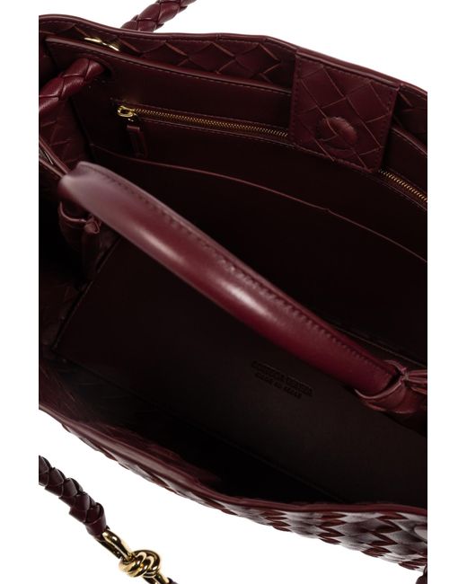 Bottega Veneta Purple Woven Shoulder Bag