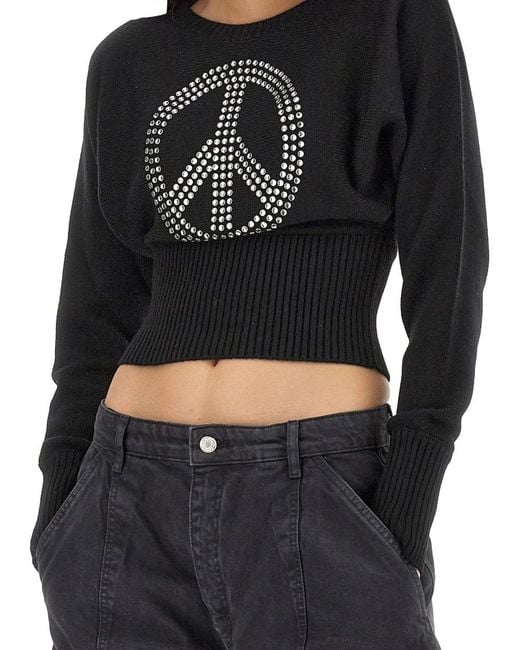 Moschino Black Long-Sleeved Sweater