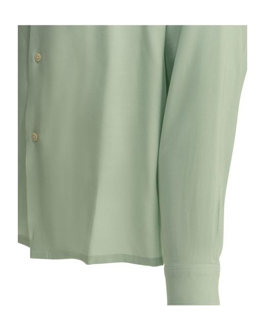 Visvim Green Keesey Camp Collar Shirt for men