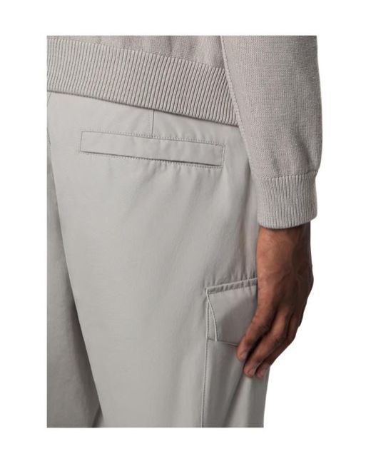 Stone Island Gray Ghost Straight-Leg Cargo Pants for men