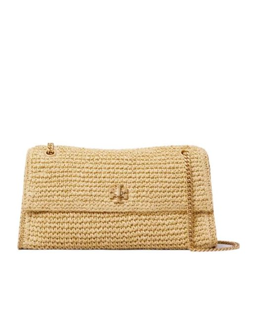 Tory Burch Natural Woven Chain Shoulder Bag