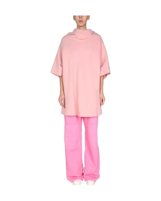 Raf Simons Pink Serenity Wool Blend Dress