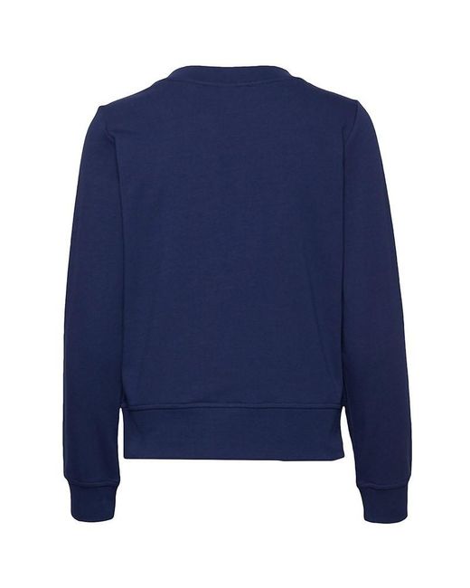 Moschino Blue Logo Details Sweater