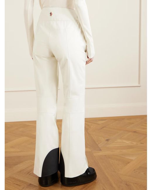 Moncler White Logo Track Pants