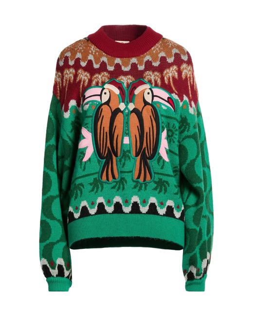 Farm Rio Green Printed Jumpers