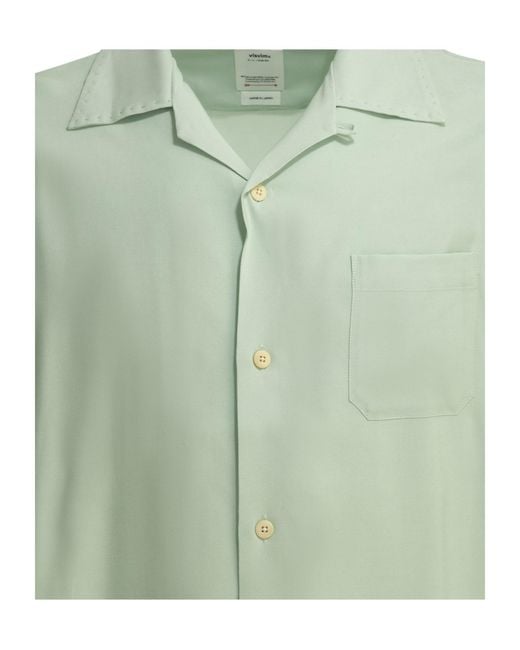 Visvim Green Keesey Camp Collar Shirt for men