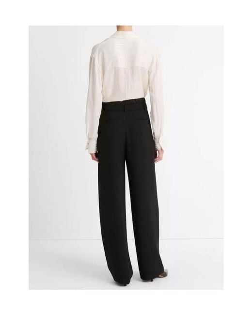 Vince Black Crepe Palazzo Pants