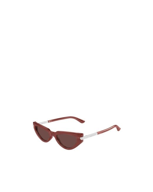 McQueen Brown Eyewear Cat-Eye Frame Sunglasses