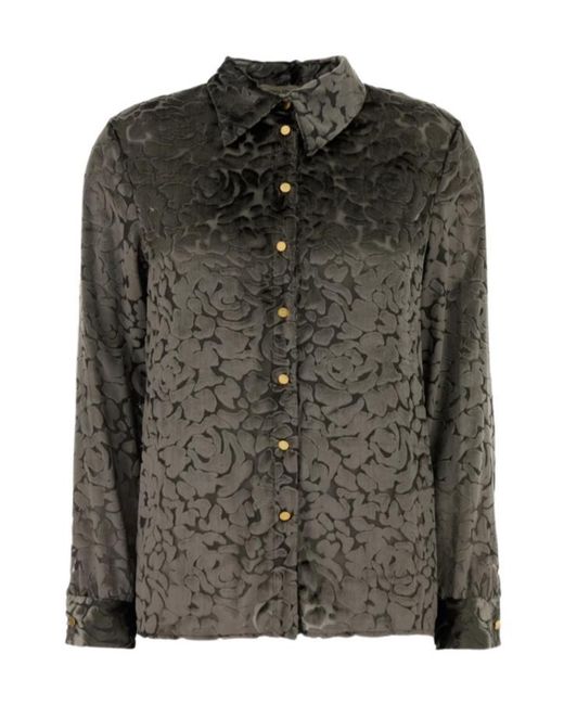 Alberta Ferretti Green Long-Sleeved Shirt