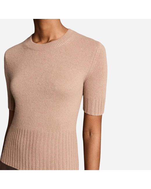 Vince Brown Short-Sleeved Sweater