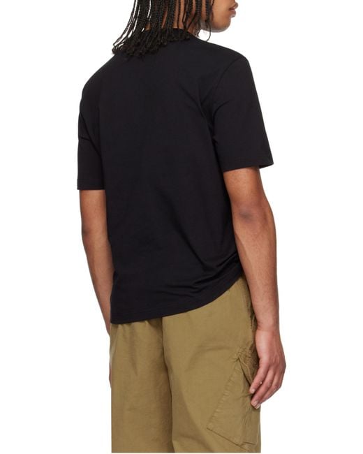 Paul Smith Black Ps Skull Sketch Print T-Shirt for men