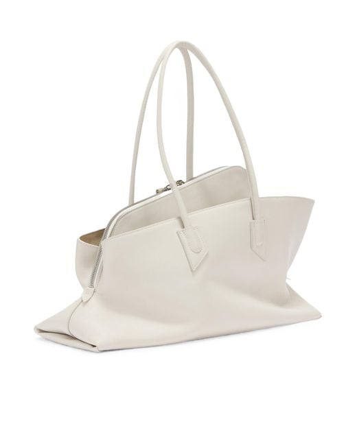 The Attico Natural Top-Handle Shoulder Bag
