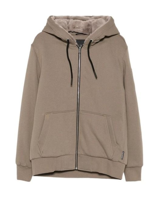 Moose Knuckles Gray Classic Bunny Zip Hoodie for men