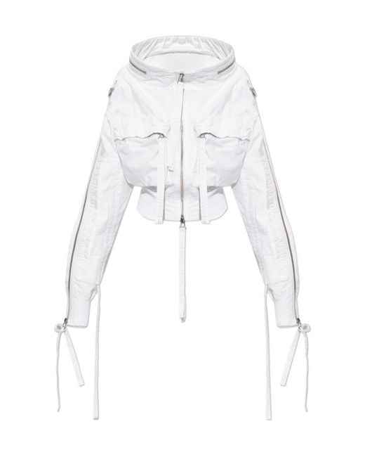 DSquared² White Multi-Pocket Zip Jacket