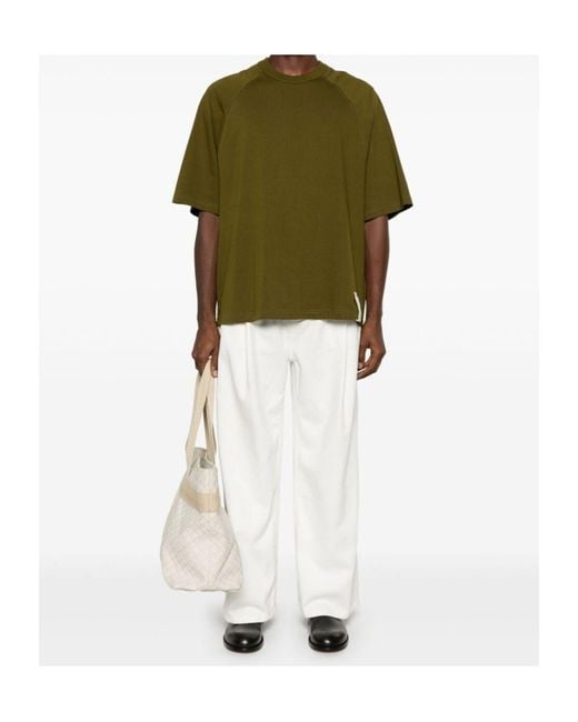Bottega Veneta Green Open-Necked Shirt for men