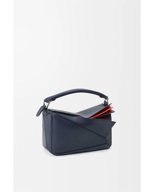 Loewe Blue Small Layered Puzzle Bag