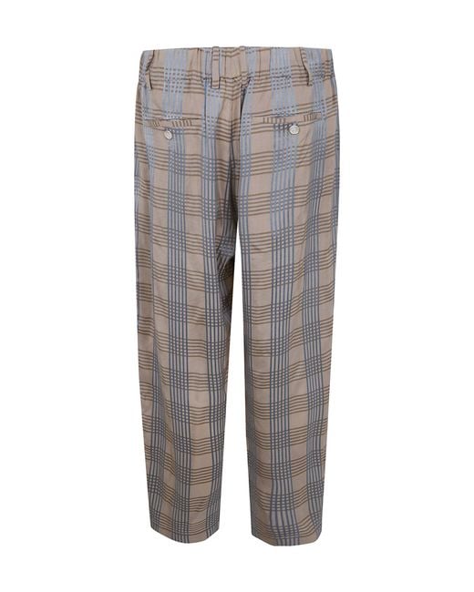 Uma Wang Gray Drawstring Casual Pants for men