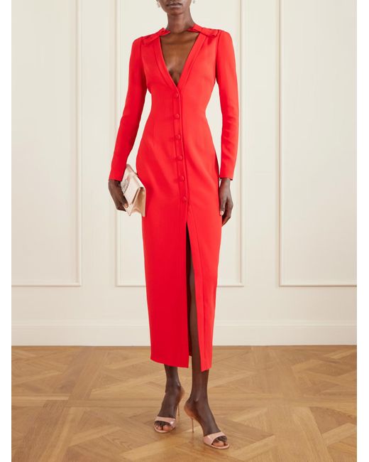 Alessandra Rich Red Bow-Decorated Dress