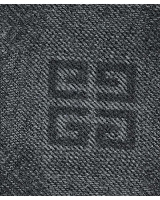 Givenchy Gray Logo Scarf for men