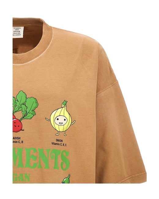 Vetements Multicolor Vegan Logo-Print Cotton T-Shirt for men