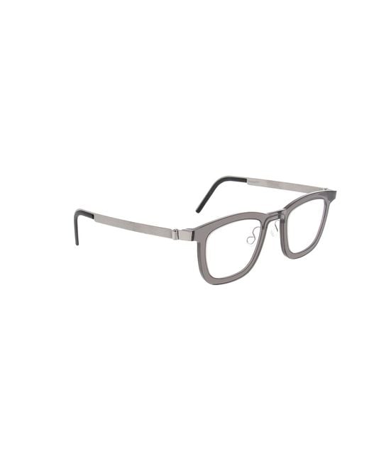 Lindberg White Square Frame Glasses
