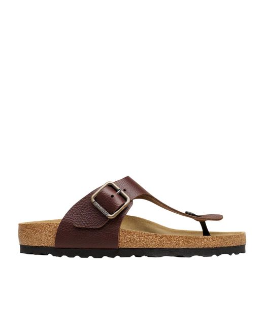 Birkenstock Brown Ramses Thong Buckle Sandals for men