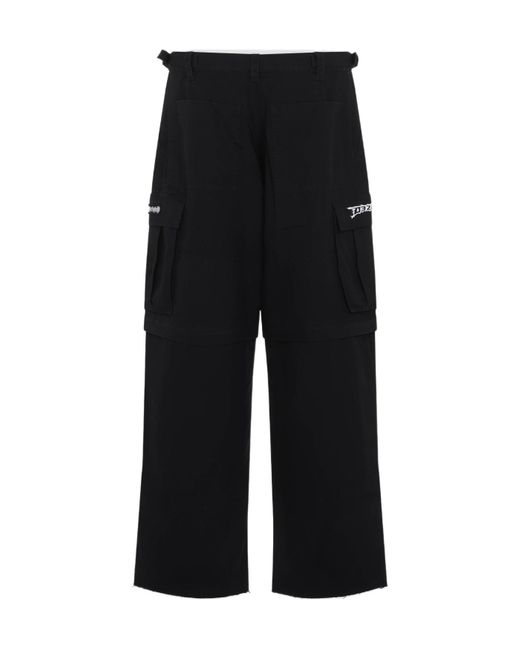 032c Black Intermission Utility Cargo Pants for men