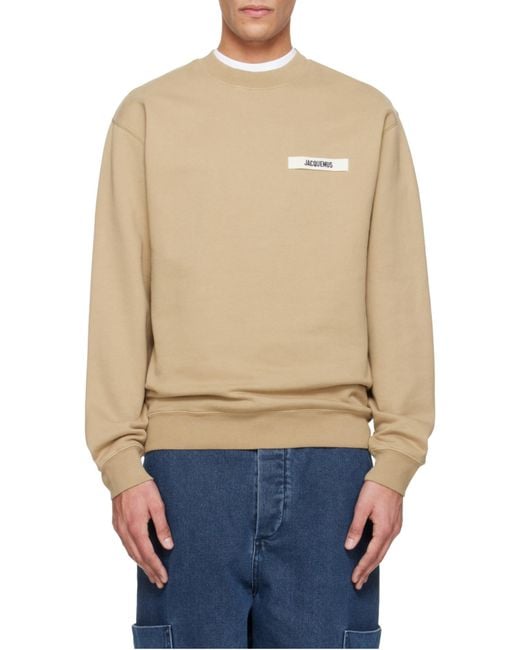 Jacquemus Natural Gros Grain Sweater for men