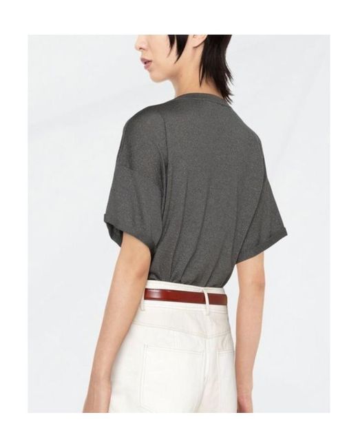 Brunello Cucinelli Gray Short Sleeved Crewneck T-Shirt