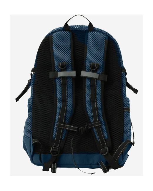 And Wander Blue Mesh Patchwork Backpack for men