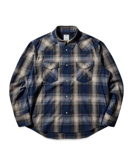 Visvim Blue Long Sleeve Shirt for men