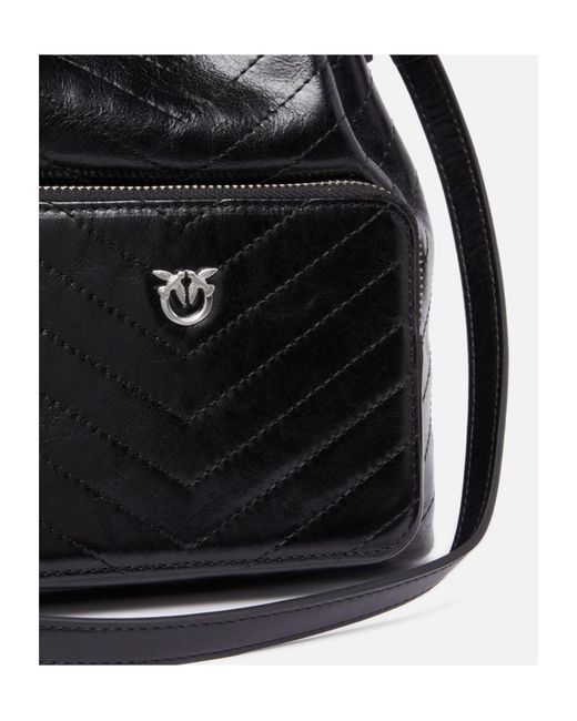 Pinko Black Small Cargo Bucket Bag