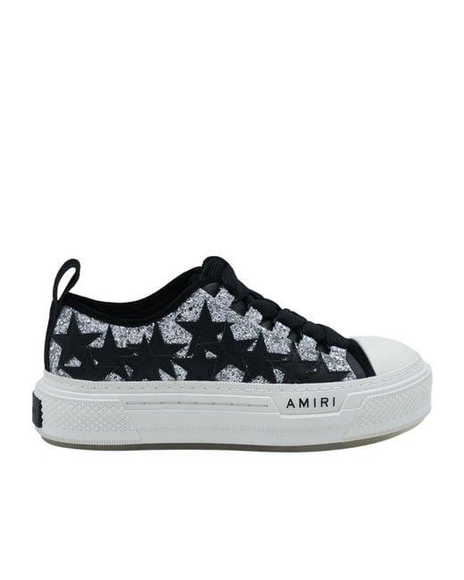 Amiri Black Star Embellished Low-Top Sneakers