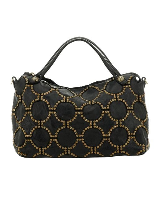 Campomaggi Black Zippered Shoulder Bag