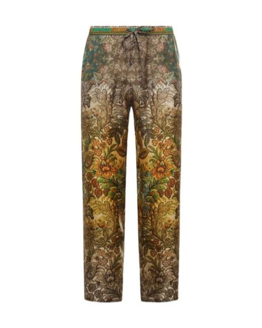 Pierre Louis Mascia Natural Aloe Elastic Waist Casual Pants
