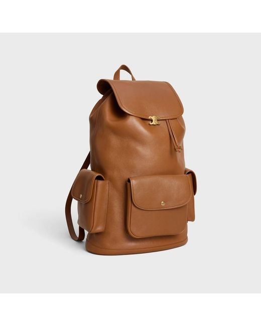 Céline Brown Big Backpack Soft Triomphe for men