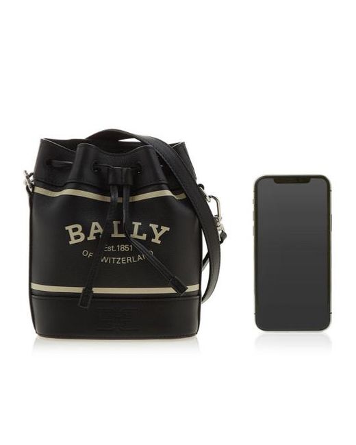 Bally Black Logo Shoulder Bag