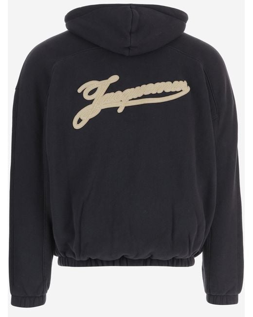 Jacquemus Black The Torneo Zip-Up Hoodie